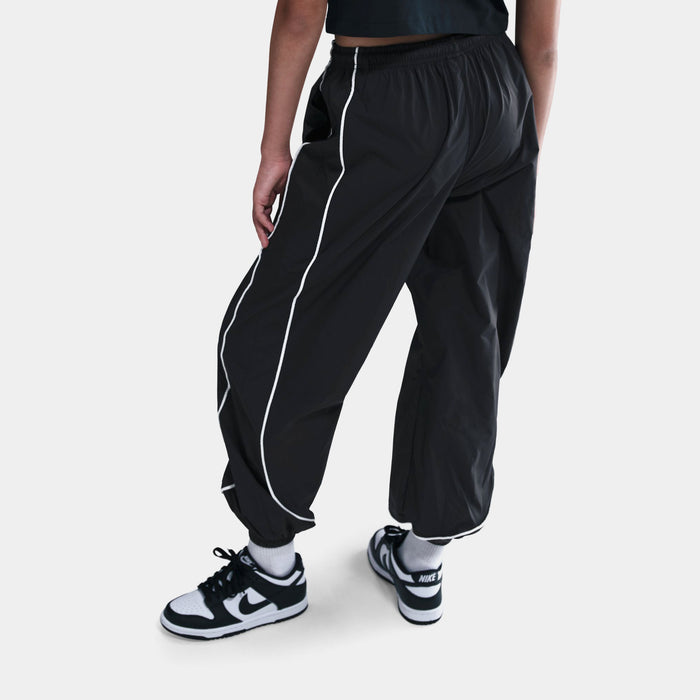 NSW Woven Track Grade School Pants (Black/Black/White)