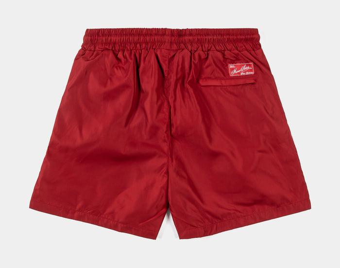 Nylon Hybrid Mens Shorts (Red)