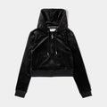 OG Big Bling Velour Womens Jacket (Black/Gold)