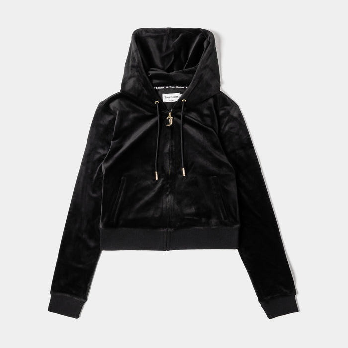 OG Big Bling Velour Womens Jacket (Black/Gold)
