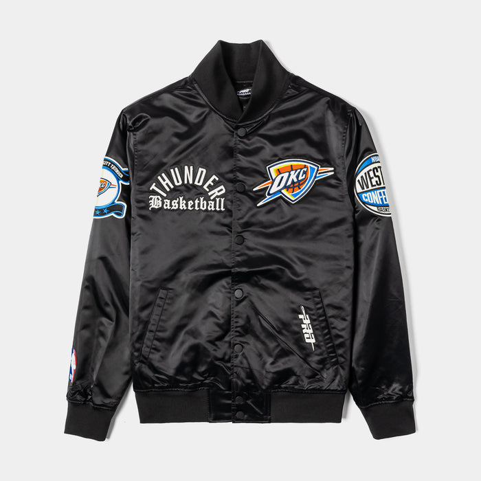 Oklahoma City Thunder Original Varsity Mens Jacket (Black/White)