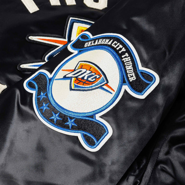 Oklahoma City Thunder Original Varsity Mens Jacket (Black/White)