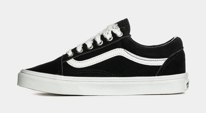 Old Skool Pop Lace Womens Lifestyle Shoes (Black/White)