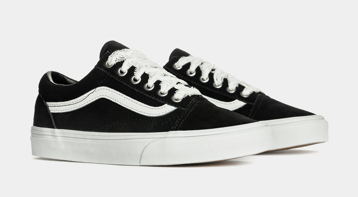 Old Skool Pop Lace Womens Lifestyle Shoes (Black/White)