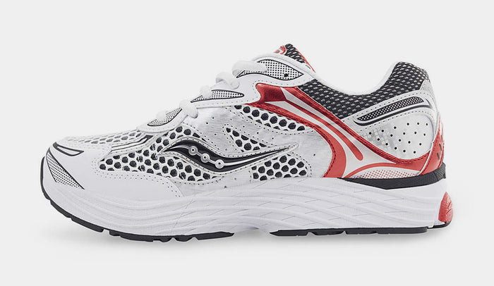 Omni 9 Grade School Running Shoes (White/Red)