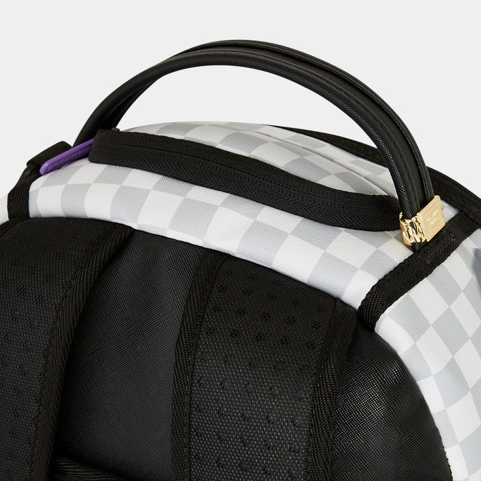 One Piece Gear 5 Luffy Checkered Smash Mens Backpack (White/Grey)