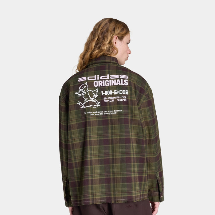 Originals Flannel Graphic Work Mens Long Sleeve Shirt (Focus Olive)