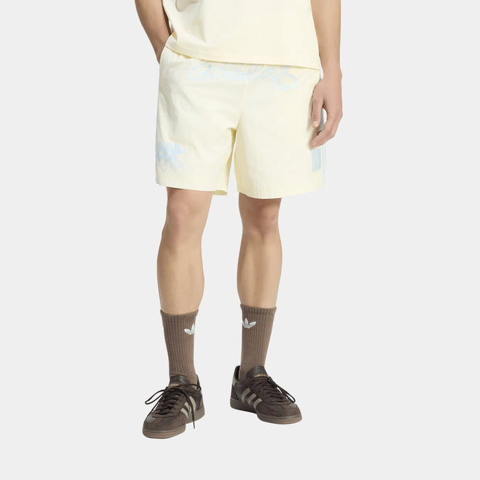 Originals One World Graphic Woven Mens Shorts (Cream White)