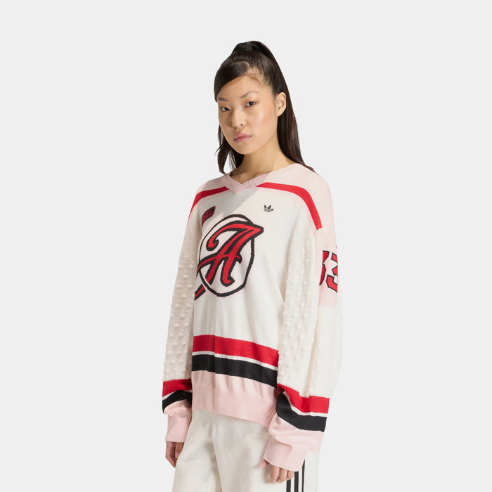 Originals OS Sport Womens Long Sleeve Jersey (White/Sandy Pink/Better Scarlet)