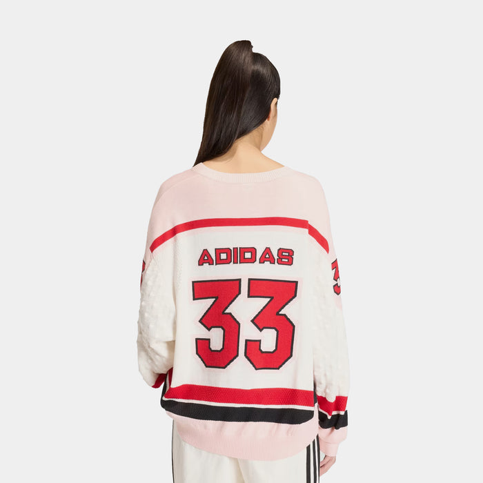 Originals OS Sport Womens Long Sleeve Jersey (White/Sandy Pink/Better Scarlet)