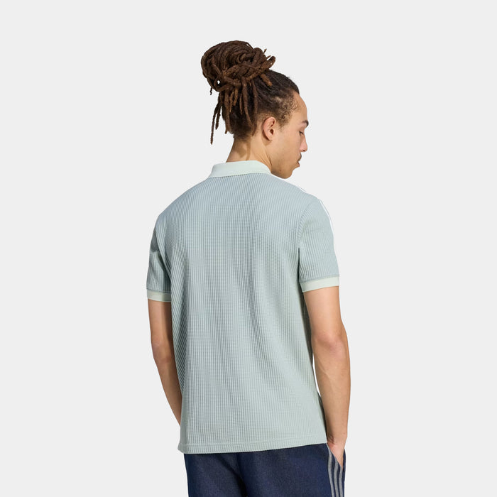 Originals Summer Glow Polo Waffle Knit Mens Short Sleeve Shirt (Wonder Sage)