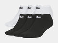 Originals Trefoil 2.0 6pack No Show Mens Socks (Black/White)