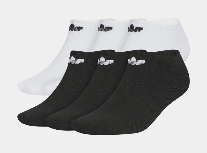 Originals Trefoil 2.0 6pack No Show Mens Socks (Black/White)