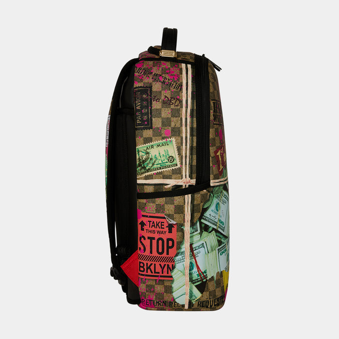 Overnight Cash Stash Mens Backpack (Brown/Green)