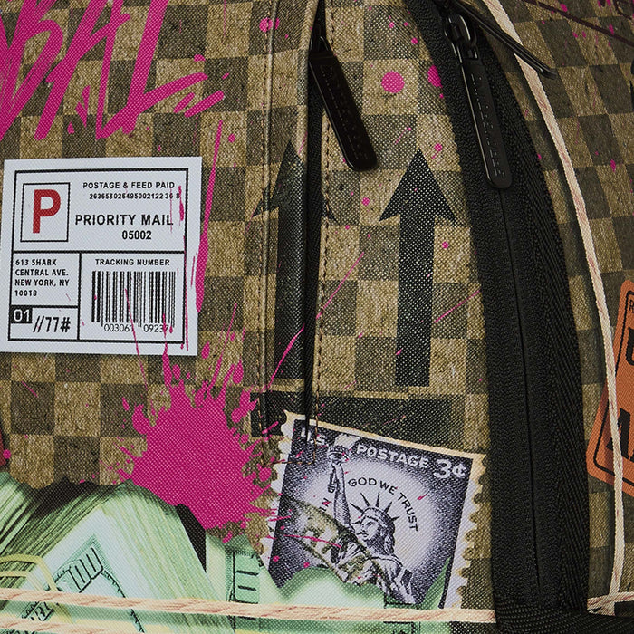 Overnight Cash Stash Mens Backpack (Brown/Green)