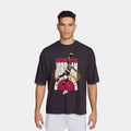 Oversized Reissue Mens Short Sleeve Shirt (Off Noir/Infrared 23)