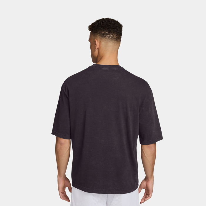 Oversized Reissue Mens Short Sleeve Shirt (Off Noir/Infrared 23)