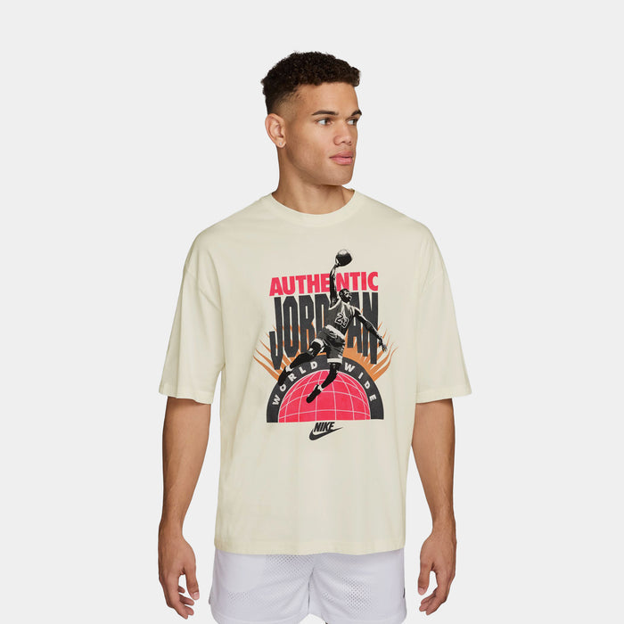 Oversized Reissue Mens Short Sleeve Shirt (Sail/Infrared 23)