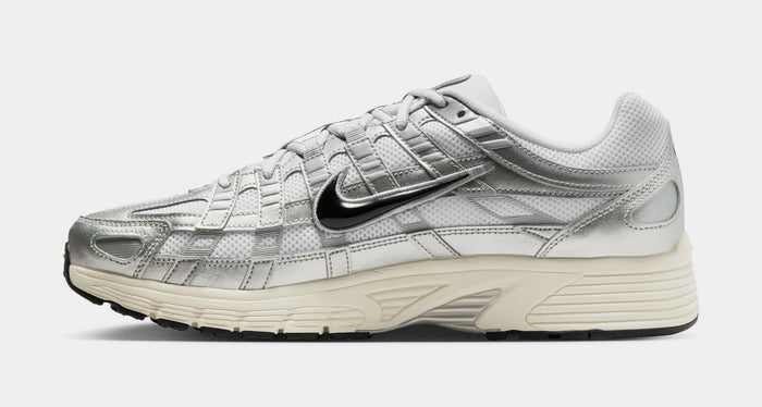 P-6000 Mens Running Shoes (White/Metallic Silver/Flat Silver/Black)