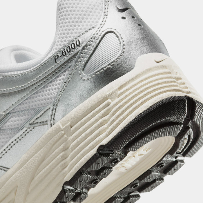 P-6000 Mens Running Shoes (White/Metallic Silver/Flat Silver/Black)