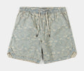 Paisley Denim Mens Shorts (Blue/White)