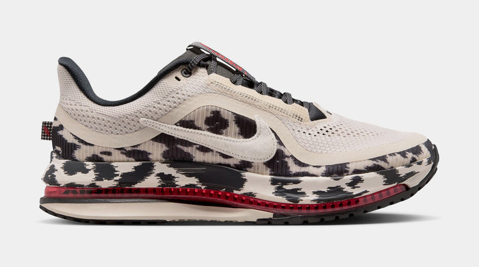 Pegasus Premium Cow Print Mens Running Shoes (Light Orewood Brown/Sail/Black/University Red)