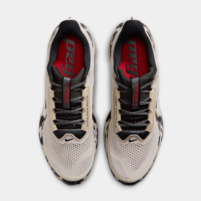 Pegasus Premium Cow Print Mens Running Shoes (Light Orewood Brown/Sail/Black/University Red)