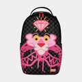 Pink Panther Drippy Diamonds Mens Backpack (Grey/Pink)