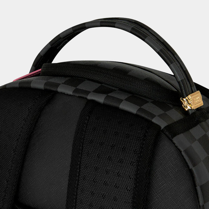 Pink Panther On The Run Mens Backpack (Pink/Grey)