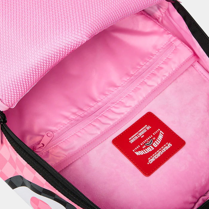 Pink Panther On The Run Mens Backpack (Pink/Grey)