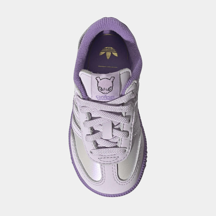 Pokemon x Adidas Samba OG Mewtwo Infant Toddler Lifestyle Shoes (Ice Lavendor/Violet)
