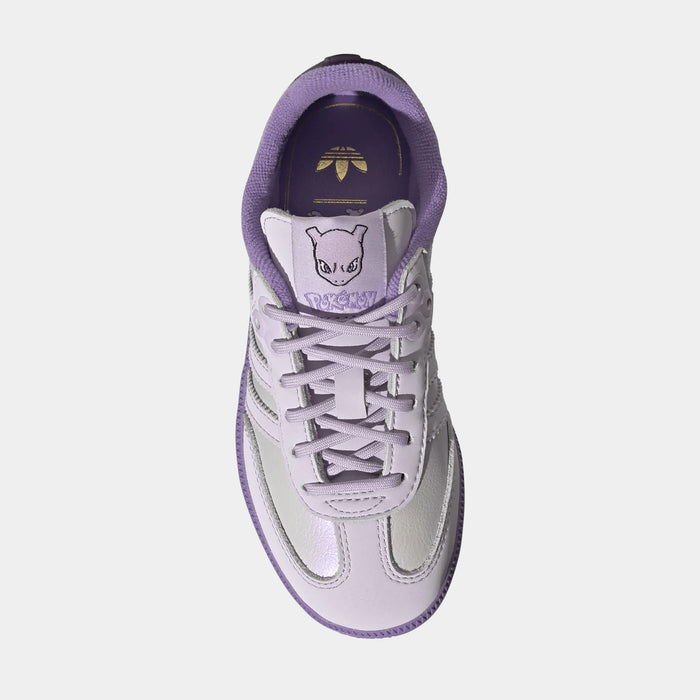 Pokemon x adidas Samba OG Mewtwo Preschool Lifestyle Shoes (Ice Lavender/Violet)
