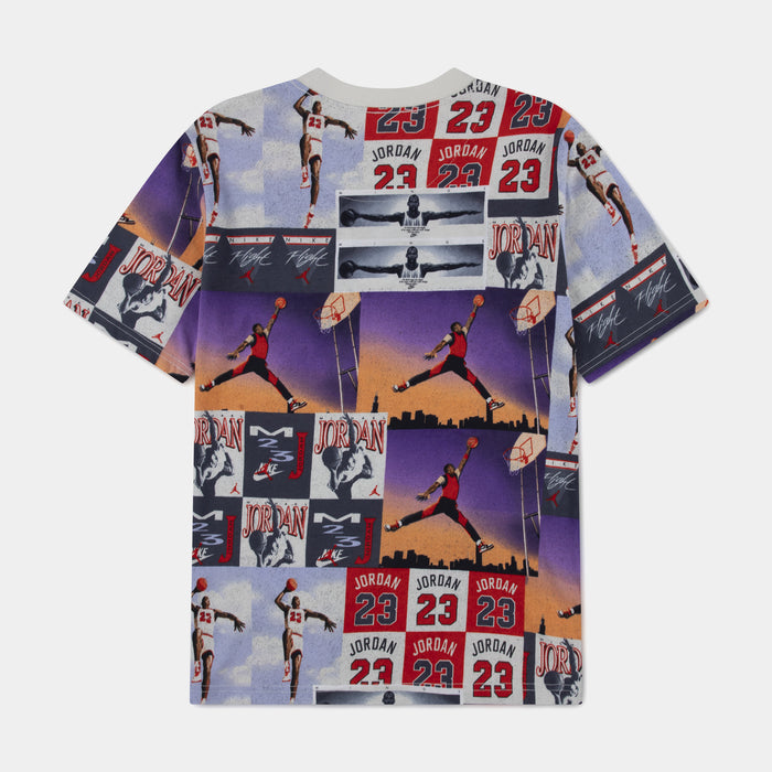 Posterized Air Grade School Short Sleeve Shirt (Red/White)
