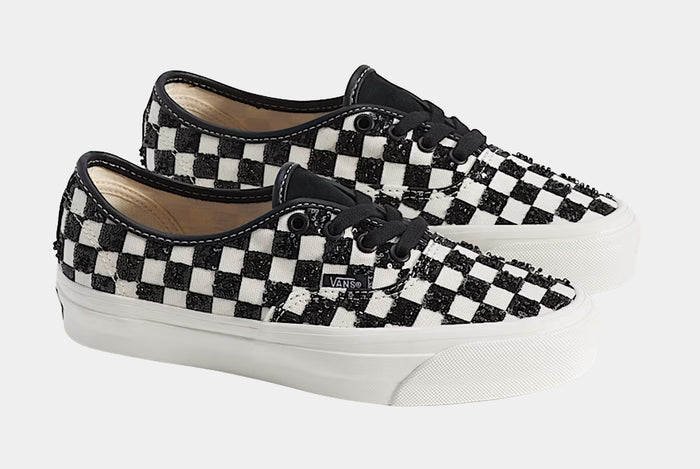 Premium Authentic Beaded Checkerboard Womens Lifestyle Shoes (Checkerboard Black)
