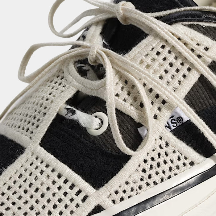 Premium Authentic Checkerboard Mens Lifestyle Shoes (Checkerboard Black/Egret White)