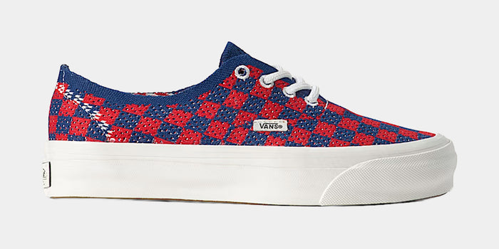 Premium Authentic Checkerboard Mens Lifestyle Shoes (Checkerboard Red/Blue)