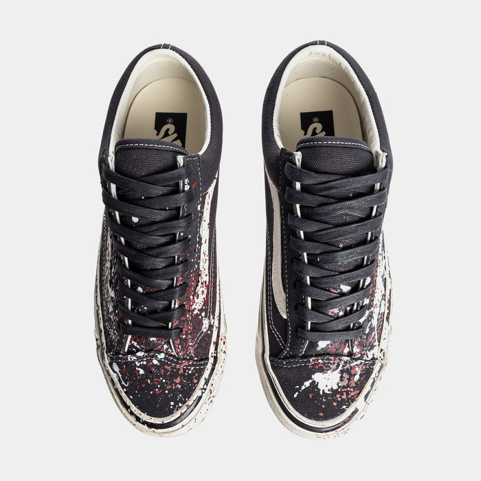 Premium Old Skool 36 Paint Splatter Mens Skate Shoes (Charcoal Grey)