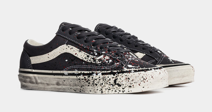 Premium Old Skool 36 Paint Splatter Mens Skate Shoes (Charcoal Grey)
