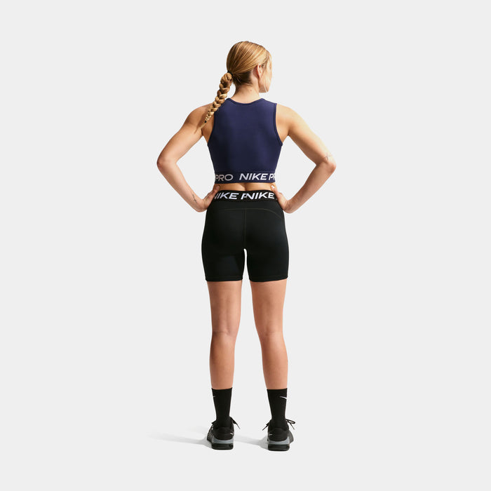 Pro 365 5" Mid Rise Womens Shorts (Black/White)