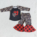 (Promotion)6 A12-27Long sleeve bell bottom pants Valentines outfits