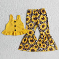 (Promotion)C8-22Sleeveless top bell bottom pants ourfits