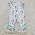 (Promotion)Flutter sleeve bunny print Easter romper A5-10