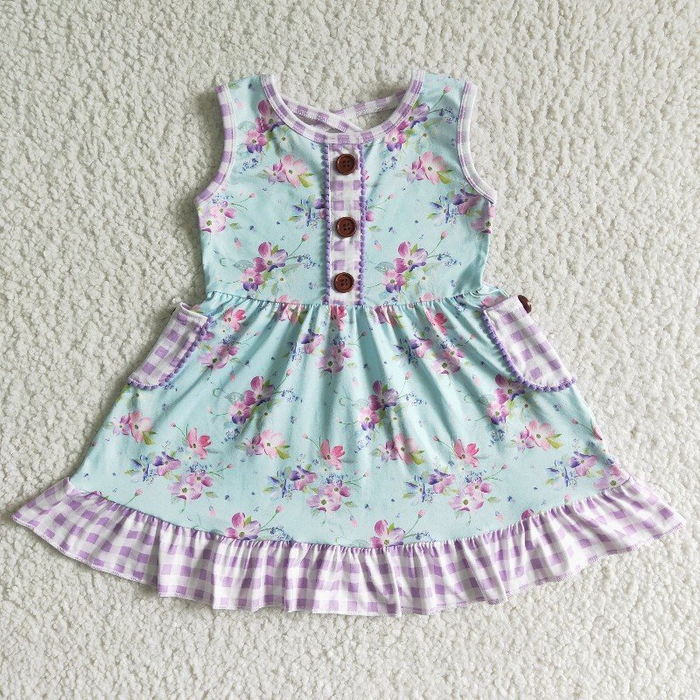 (Promotion)Flutter Sleeves knee length dress GSD0051