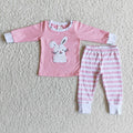 (Promotion)Girls long sleeve  bunny pajamas   6 B8-25