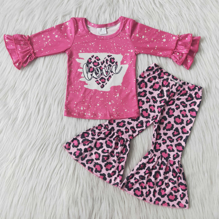 (Promotion)Long sleeve bell bottom pants Valentines outfits
