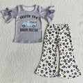(Promotion)Short sleeve bell bottom pants Easter outfits