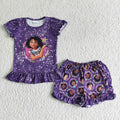 (Promotion)Short sleeve ruffles shorts summer outfits  GSSO0003
