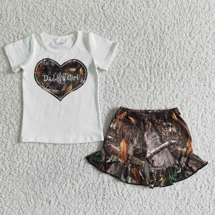 (Promotion)Short sleeve ruffles shorts summer outfits  GSSO0004