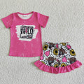 (Promotion)Short sleeve ruffles shorts summer outfits GSSO0067