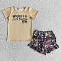 (Promotion)Short sleeve ruffles shorts summer outfits